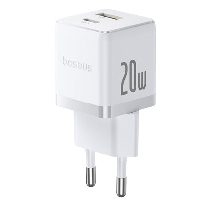 BASEUS Palm 20W USB-C USB-A wall charger - white