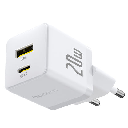 BASEUS Palm 20W USB-C USB-A wall charger - white – image 2