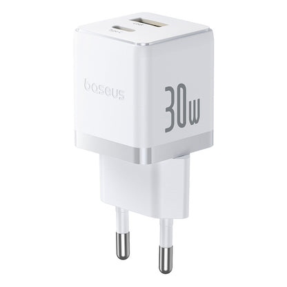 BASEUS Palm 30W USB-C USB-A wall charger - white