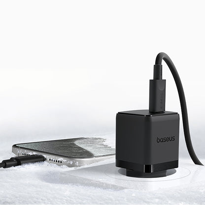 BASEUS Palm 1C 20W wall charger with USB-C 60W 1m cable - black – image 11