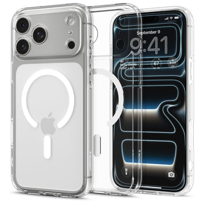 SPIGEN Protective case for iPhone 17 Pro Ultra Hybrid MagSafe - transparent and white – image 2