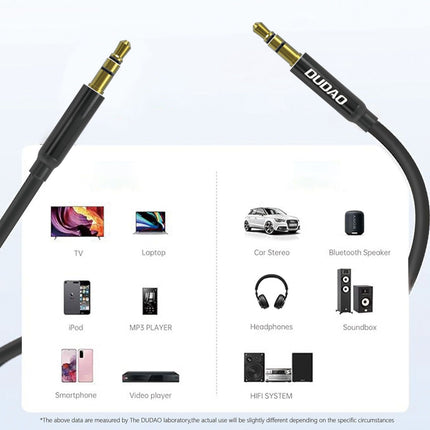 DUDAO AUX stereo mini jack cable 3.5mm 1m - black – image 7