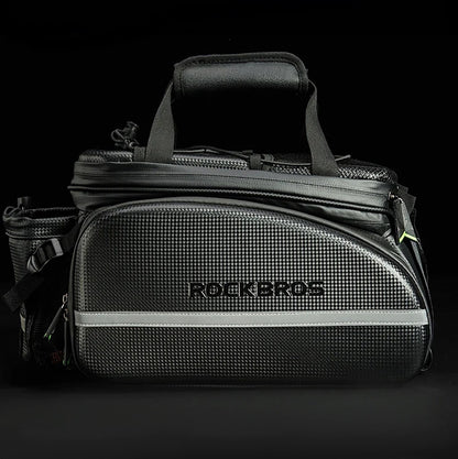ROCKBROS Bicycle bag with foldable trunk pockets, 35 l - black – image 9