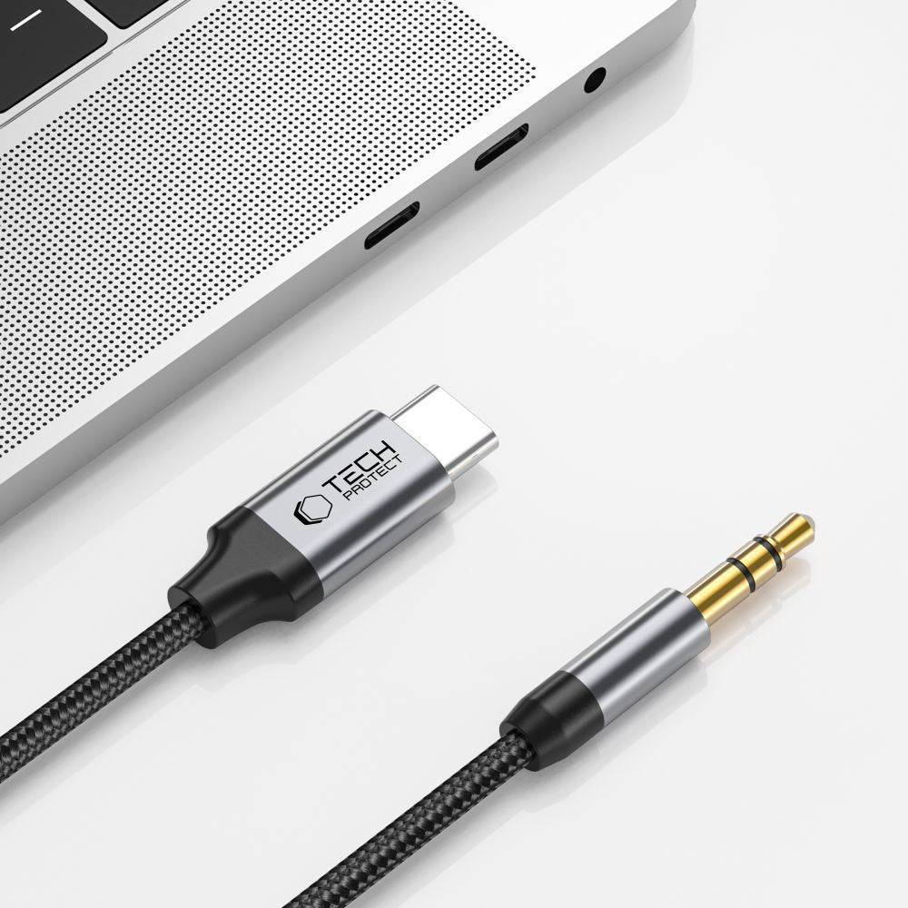 Tech-Protect USB-C audio cable - mini jack 3.5mm 1 m - black – image 3