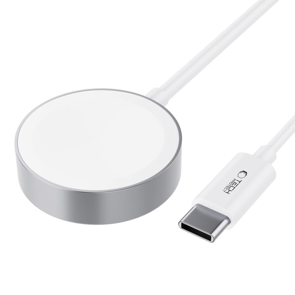 Tech-Protect Magnetic inductive charger for Apple Watch USB-C 1.2m - white – image 2
