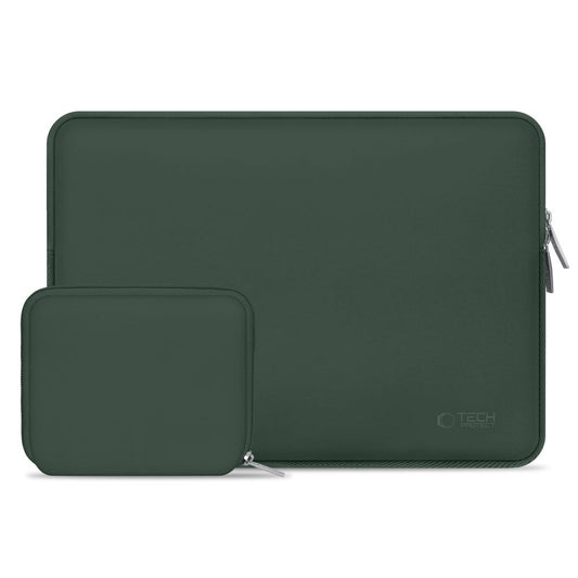 Tech-Protect Neoslim cover bag for laptop tablet 13-14'' + case for accessories - green