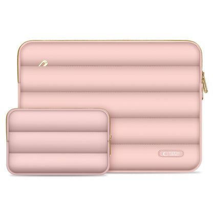 Tech-Protect Puffy bag cover for laptop tablet 13-14'' + case for accessories - pink