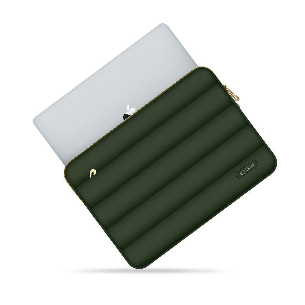 Tech-Protect Puffy bag for a 15-16" laptop + accessory case - olive – image 3