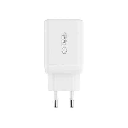 Tech-Protect NC45W-GAN 2x USB-C 45W wall charger - white – image 4