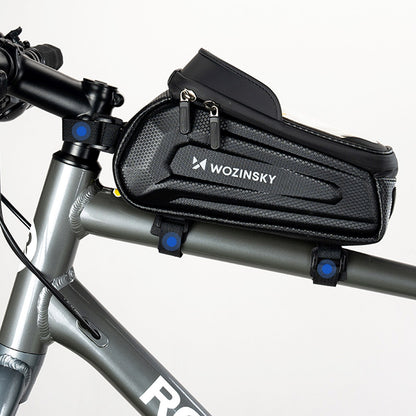 WOZINSKY Armored bicycle pannier bag with phone pocket 1.7 l - black – image 10