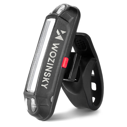 WOZINSKY Set of rechargeable bicycle lights front and rear 400 lm - black – image 3