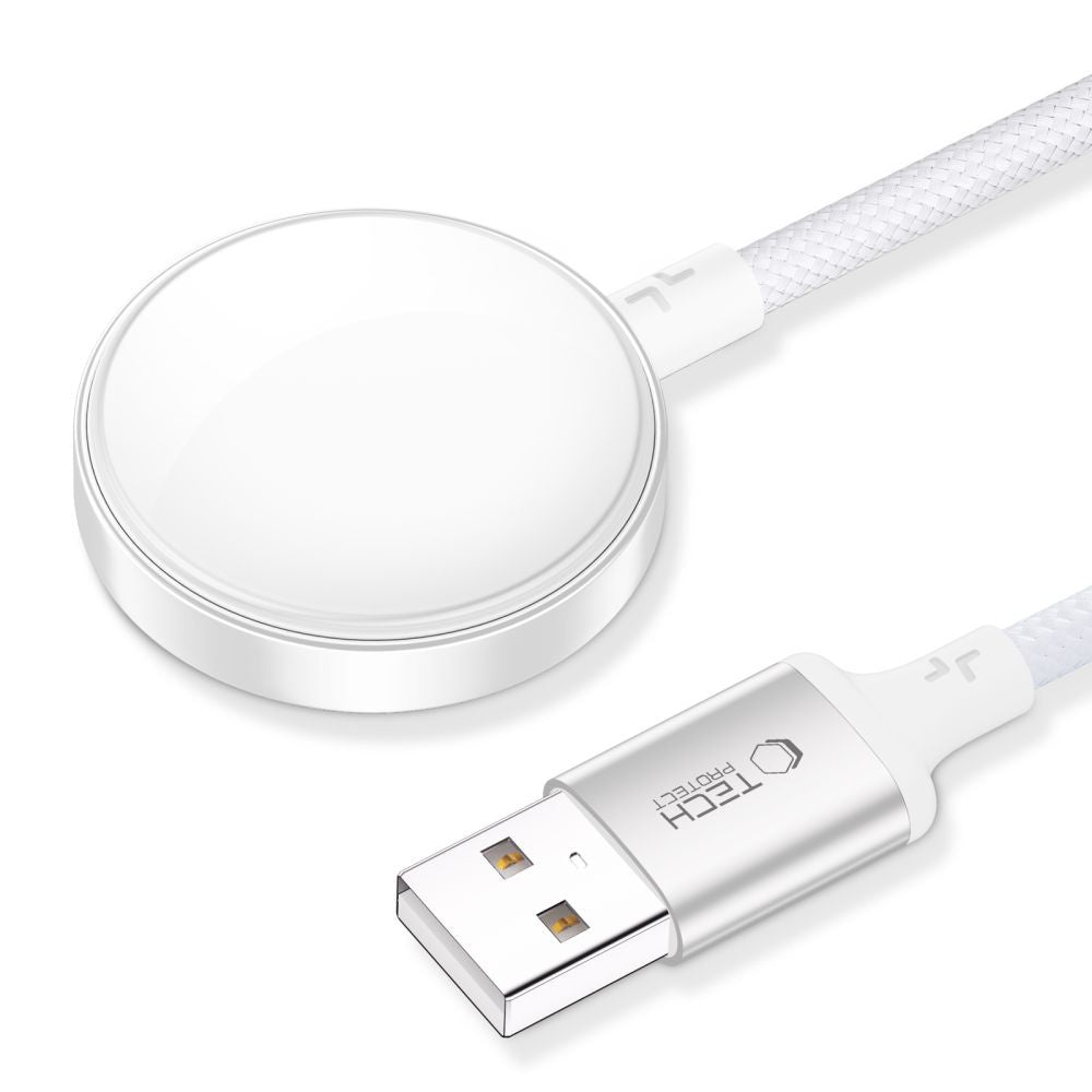 Tech-Protect Inductive charger for Apple Watch USB-A 3W 1m - white – image 2