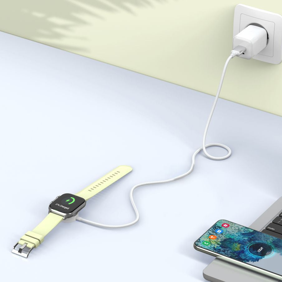 Tech-Protect Inductive charger for Apple Watch USB-A 3W 1m - white – image 4