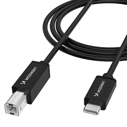 WOZINSKY USB-B - USB-C scanner printer cable 1m - black