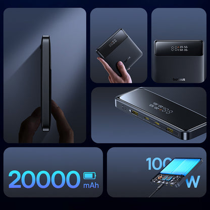BASEUS Powerbank with display Blade H1 20000mAh USB-A USB-C 100W - black – image 11
