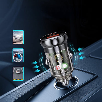 WOZINSKY USB-A USB-C PD QC 65W car charger - black – image 5