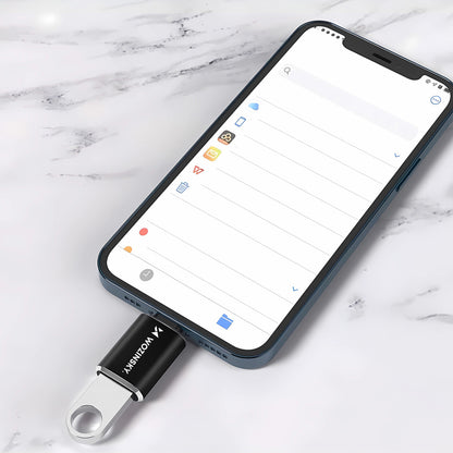 WOZINSKY iPhone Lightning to USB-A OTG adapter - black – image 9