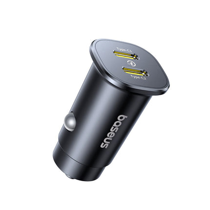 BASEUS 2 x USB-C 30W car charger - black – image 2