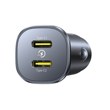 BASEUS 2 x USB-C 30W car charger - black – image 3