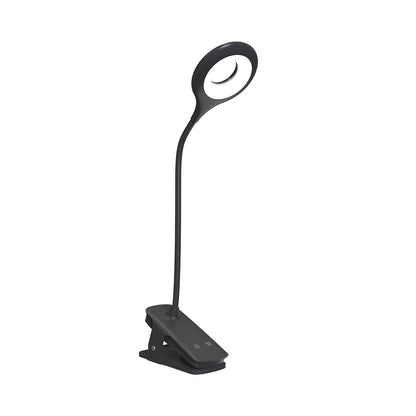 WOZINSKY Mini wireless LED reading lamp with clip and USB-C cable 80lm - black