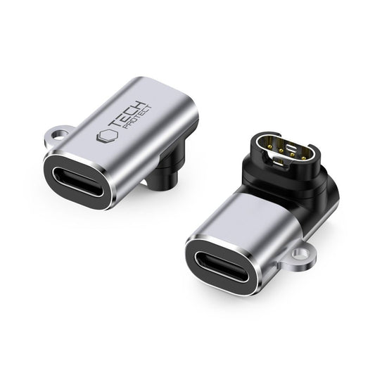 Tech-Protect Angle USB-C adapter for Garmin watch - gray
