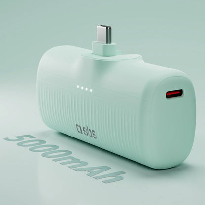 SBS EcoPower 5000 mAh 10W powerbank with built-in USB-C port - green – image 3