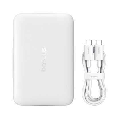 BASEUS EnerFill FM11 10000mAh 22.5W MagSafe wireless powerbank with 30cm USB-C cable - white – image 2