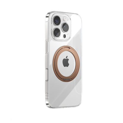 JOYROOM Case cover with 360 ring-stand for iPhone 16 Pro MagSafe - gold