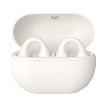 BASEUS Bass 15 Clip OWS open ear wireless headphones with USB-C cable - white – image 4