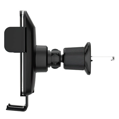 WOZINSKY Clamp car holder with inductive phone charger for 15W grid - black – image 3