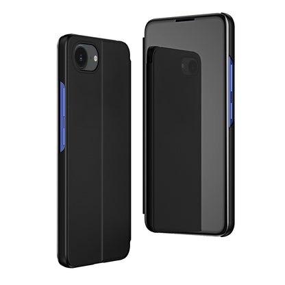 HURTEL iPhone 16e Clear View Case with flap - black – image 2