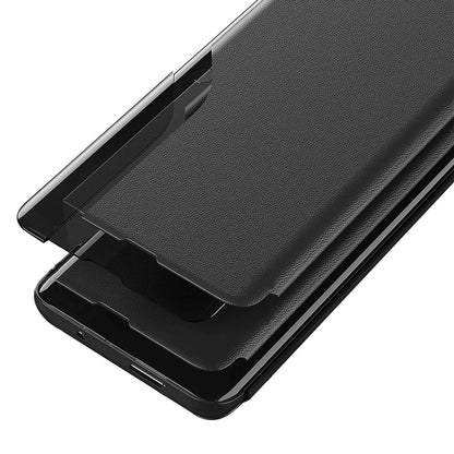 HURTEL Case with flap and stand for iPhone 16e Eco Leather View Case - black – image 2