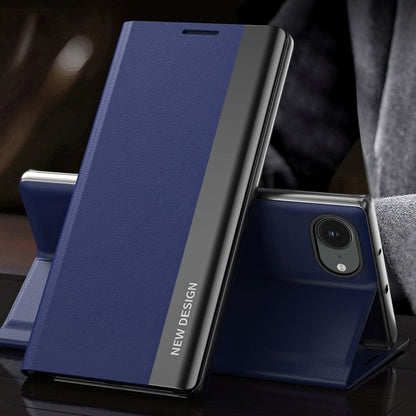 HURTEL Case with a flip stand for iPhone 16e Sleep Case Pro - blue – image 2