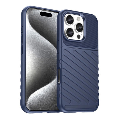 HURTEL Armored silicone case for iPhone 16e Thunder Case - blue