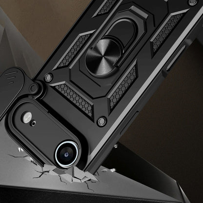 HURTEL Armored case with camera cover stand for iPhone 17 Air Hybrid Armor Camshield - black – image 2