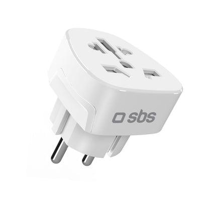 SBS Shucko EU universal travel network adapter - white