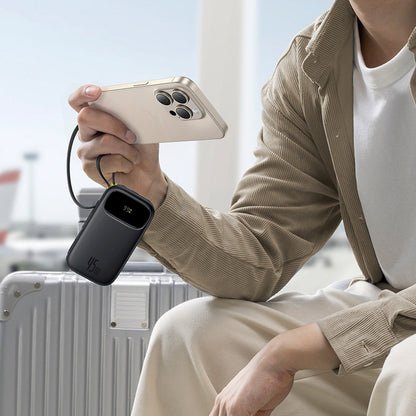 BASEUS Powerbank 20000mAh 45W with display with USB-C Lightning cables EnerFill FC31 - black – image 6