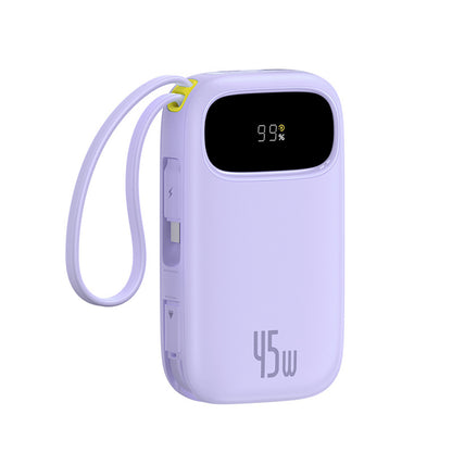 BASEUS Powerbank 20000mAh 45W with display with USB-C Lightning cables EnerFill FC31 - purple
