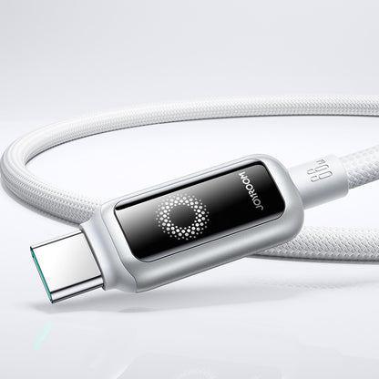 JOYROOM Braided cable USB-A - USB-C 66W 1.2m - white – image 4