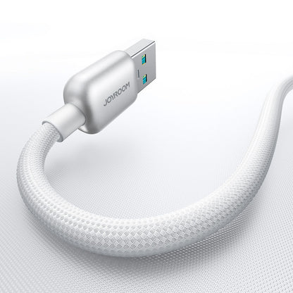 JOYROOM Braided cable USB-A - USB-C 66W 1.2m - white – image 5
