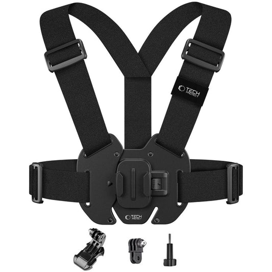 Tech-Protect Chest harness for GoPro DJI sports camera - black