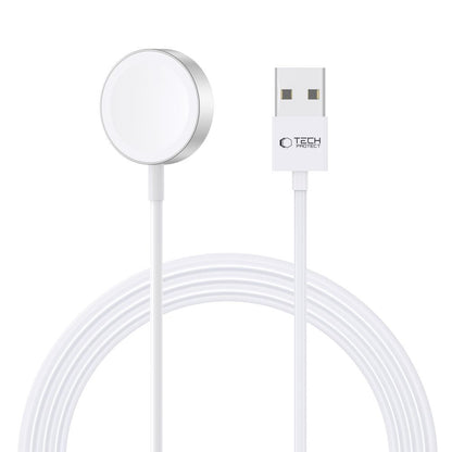 Tech-Protect Magnetic inductive charger for Apple Watch 1.2m USB-A UltraBoost - white