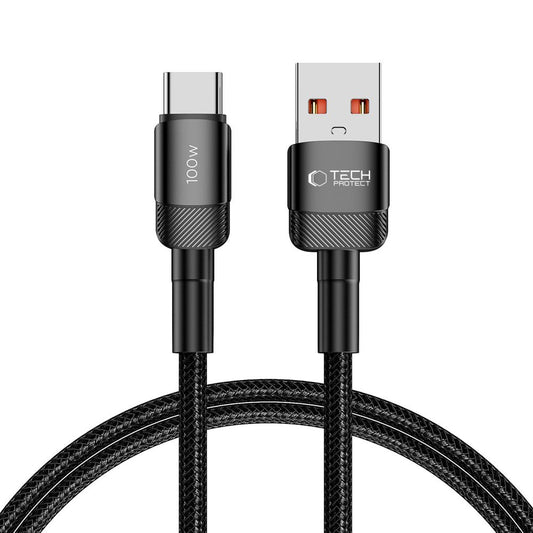 Tech-Protect USB-C - USB-A UltraBoost Evo cable 100W 5A 1m - black