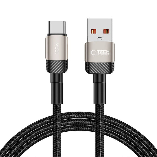 Tech-Protect USB-C - USB-A UltraBoost Evo cable 100W 5A 2m - titanium