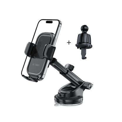 Tech-Protect Car holder for a smartphone on the dashboard, window, air vent V8 - black – image 2