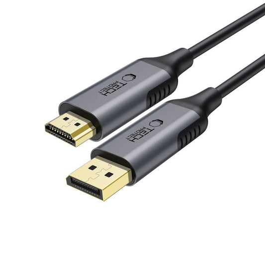 Tech-Protect DisplayPort - HDMI UltraBoost 2.0 4K 60Hz cable 2m - black