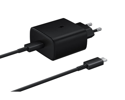 SAMSUNG Samsung EP-TA845EWE wall charger with USB-C 45W 1.8m cable - black
