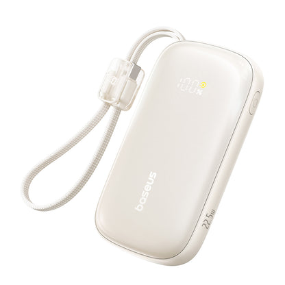 BASEUS Powerbank 10000mAh 22.5W with lanyard cable EnerFill FC21 Qpow 3 Ultra - beige