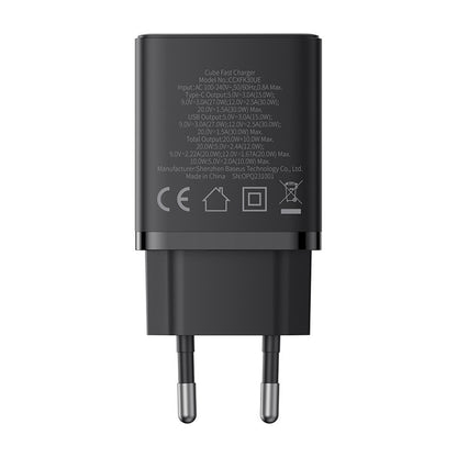 BASEUS USB-C USB-A Cube Pro 30W wall charger - black – image 2
