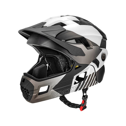 ROCKBROS Children's bicycle helmet with detachable visor, size S - gray – image 14